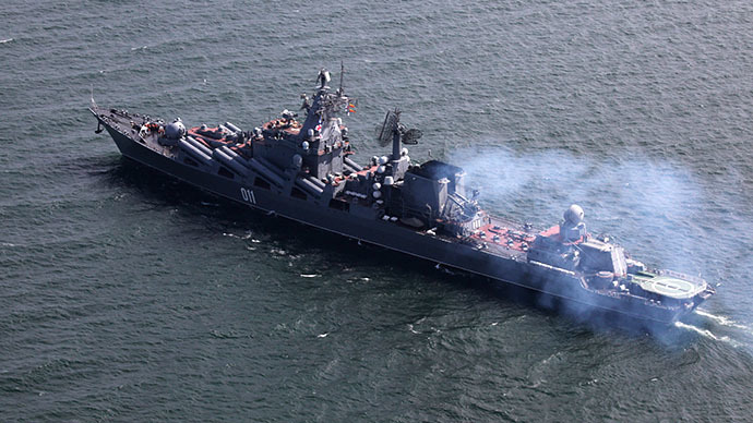 The guided missile cruiser âVaryagâ (RIA Novosti / Vitaliy Ankov)