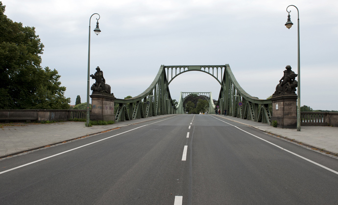 The Glienicker Bruecke bridge, which became famous as site of an exchange of spies between the United States and Eastern powers. (AFP Photo)