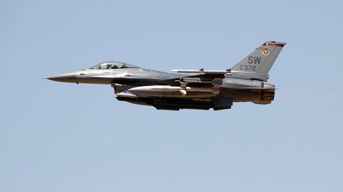 A U.S. Air Force F-16CJ Fighting Falcon jet (Reuters)