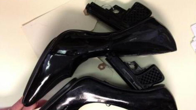 Too real to take on plane: TSA seizes high-heels designed as fake guns