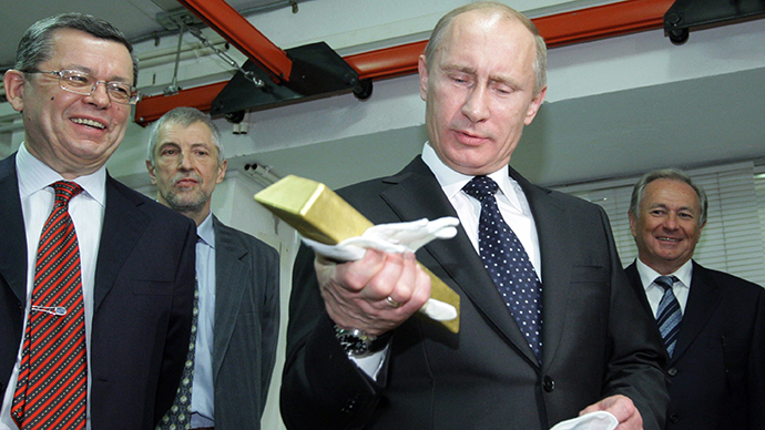 Russia follows the yellow brick road, increases gold reserves