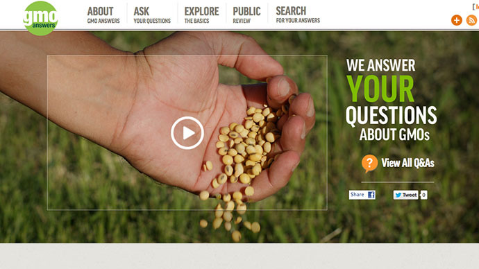 Monsanto-backed GMO giants launch website to combat anti-biotech sentiment