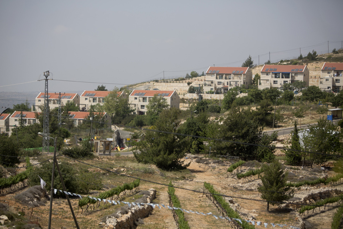A partial view of the West Bank Jewish settlement of Beit El (AFP Photo)