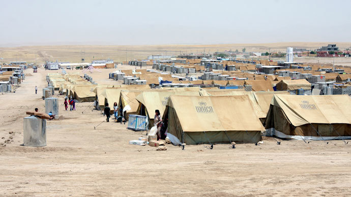 Refugee camp near Zakho, an Iraqi border town with Syria.(Reuters / Azad Lashkari)