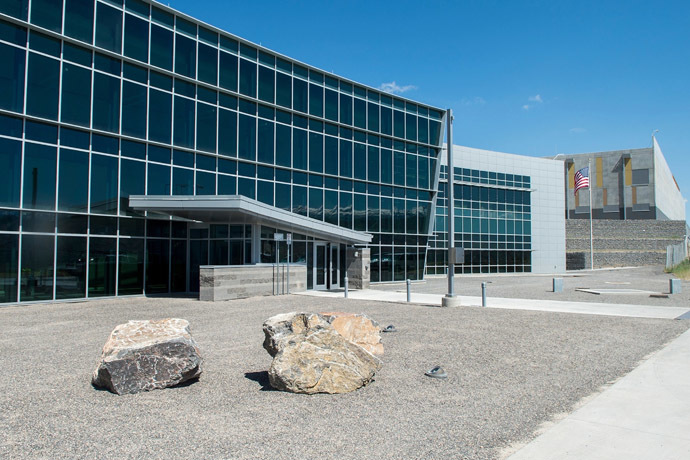 The new National Security Agency (NSA) Utah Data Center facility is seen under construction in Bluffdale, about 25 miles (40 km) south of Salt Lake City, Utah in this NSA file photo shot in May of 2013 and released to Reuters July 9, 2013. (Reuters/National Security Agency/Handout via Reuters)