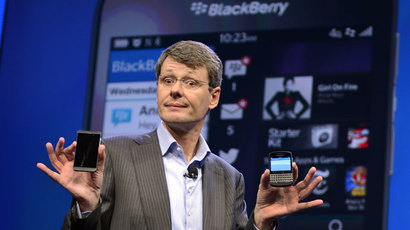 BlackBerry shares nosedive 16.4%, as smartphone maker calls off sale