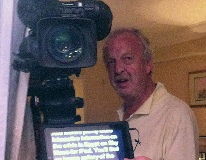 An undated handout picture taken at an undisclosed location and released by Sky News on August 14, 2013 shows Mick Deane, TV cameraman for Britain's Sky News who was shot and killed while covering violence in Egypt on August 14, 2013. (AFP/Sky News)