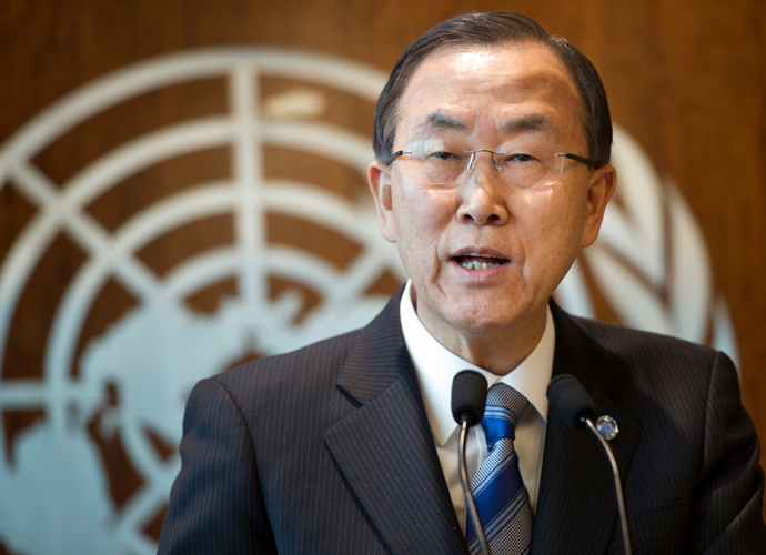 Ban Ki-moon (AFP Photo / HO / UN Photo / Mark Garten)