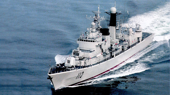 Chinese Type 052 Luhu class (113) Qingdao destroyer (Image from chinesemilitaryreview.blogspot.ru)