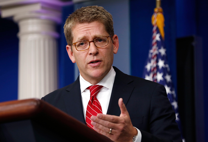 White House Press Secretary Jay Carney (Reuters / Kevin Lamarque)