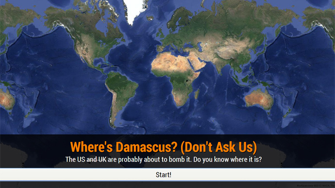 DoD has problems locating Damascus in new map quiz