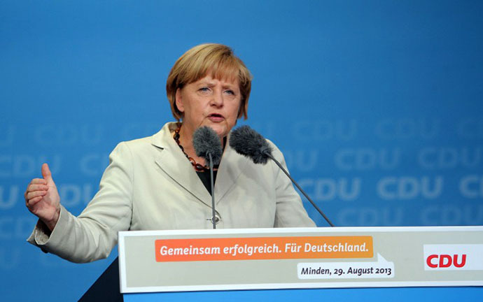 German Chancellor Angela Merkel (AFP Photo / Oliver Krato)