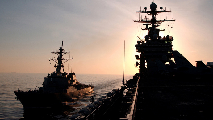 USS Nimitz aircraft carrier group rerouted to help US strike on Syria, if needed - report