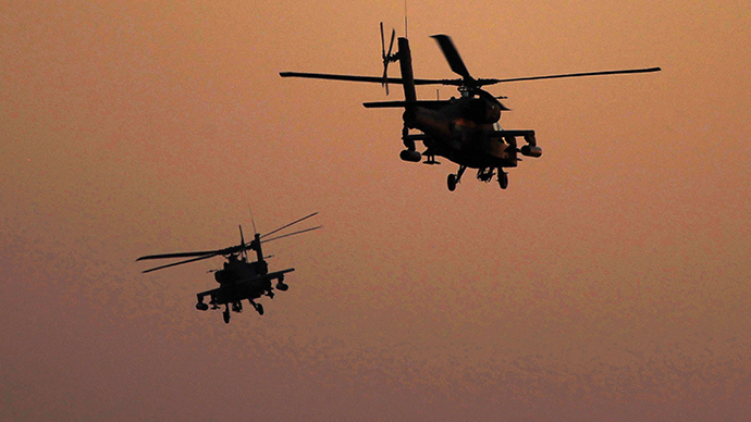 Egyptian helicopters assault Sinai Islamist bases