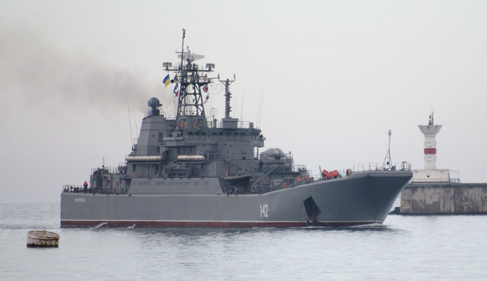 Landing craft carrier âNovocherkasskâ (RIA Novosti / Vasiliy Batanov)