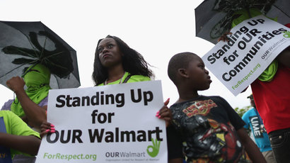 Walmart employees rally across US for living wage (VIDEO)