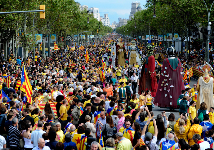 1.6 million Catalans form human chain in Spain, Nation and World