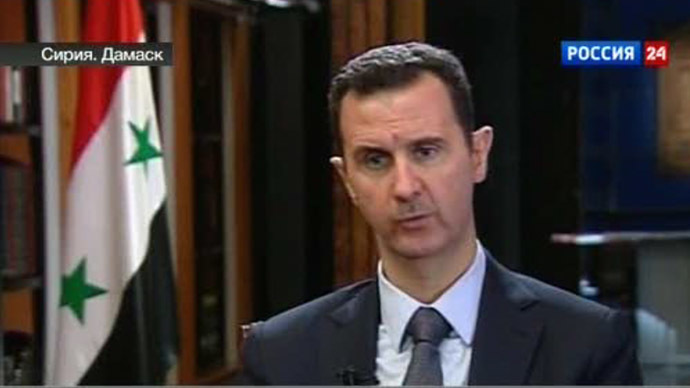 Syrian President Bashar Assad (Still from Rossia-24 video)