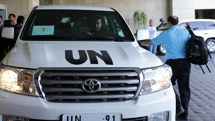 UN checking 7 reported chemical incidents in Syria, incl 3 near Damascus