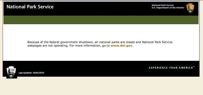 A screenshot from nps.gov