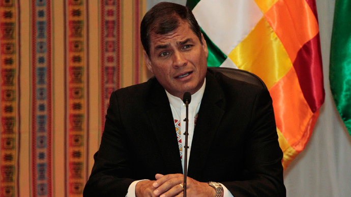 Ecuador's Correa: Obama's exceptionalism talk reminiscent of Nazi rhetoric before WWII