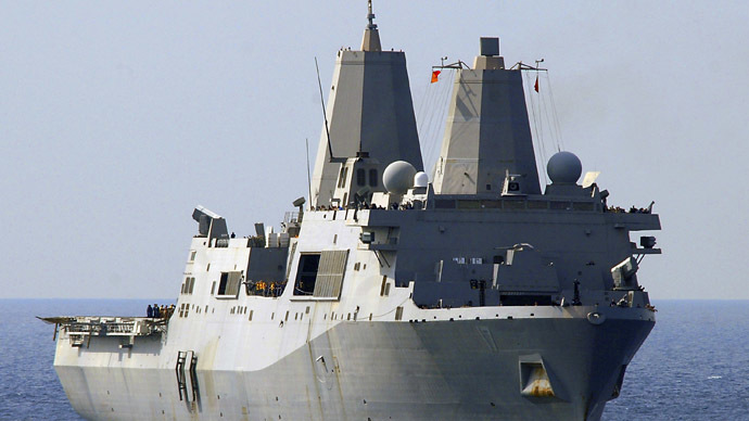 US special team interrogating Libyan terror suspect on naval ship