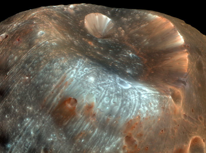A high resolution image of Phobos taken by NASA's Mars Reconnaissance Orbiter. (NASA/JPL-Caltech/University of Arizona)