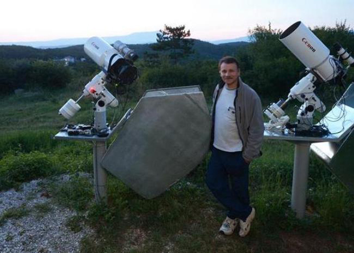 The man behind 2013 TV135 asteroid discovery, Gennady Borisov from the Crimean Astrophysical Observatory.