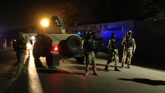 ISAF convoy attacked outside foreign compound in Kabul allegedly by Taliban