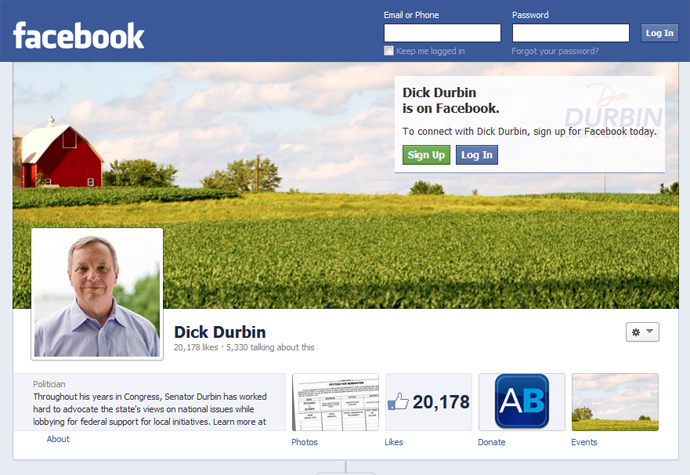 Screenshot from facebook.com @dickdurbin