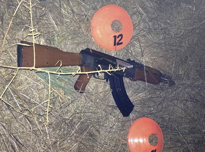 Sonoma County Sheriff's office photo shows a replica of an assault weapon that a teenage boy was carrying before he was shot by Sonoma County Deputies in Santa Rosa, California October 22, 2013. (Reuters)