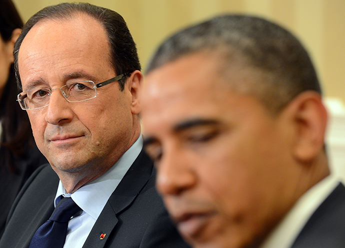 US President Barack Obama and French President Francois Hollande (AFP Photo / Jewel Samad)