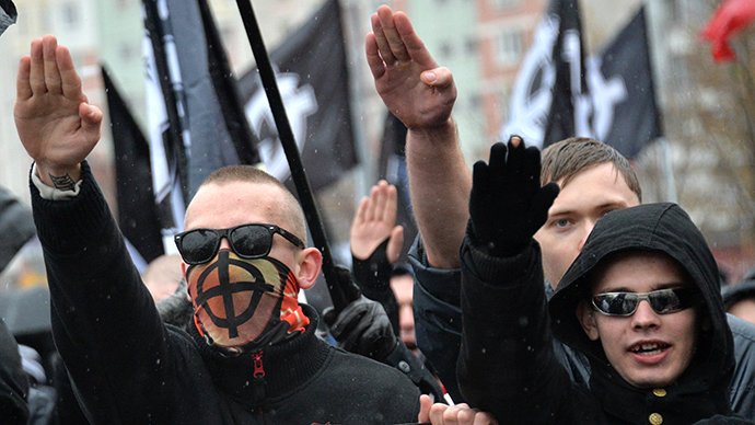 Participants of the "Russian March-2013" in Moscow on November 4, 2013. (RIA Novosti / Iliya Pitalev)