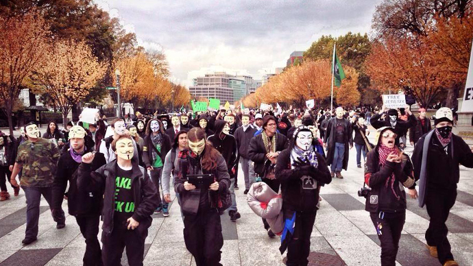 ‘The Corrupt Fear Us!' Massive Anonymous 'Million Mask March' as it happened (PHOTOS, VIDEOS)