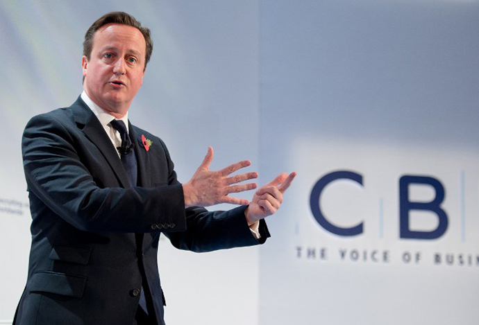 British Prime Minister David Cameron (AFP Photo / Leon Neal)