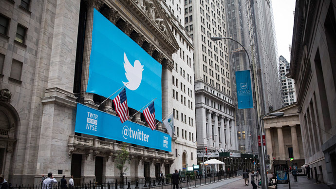 Twitter abuzz: Shares surge 73% after hitting NYC floors