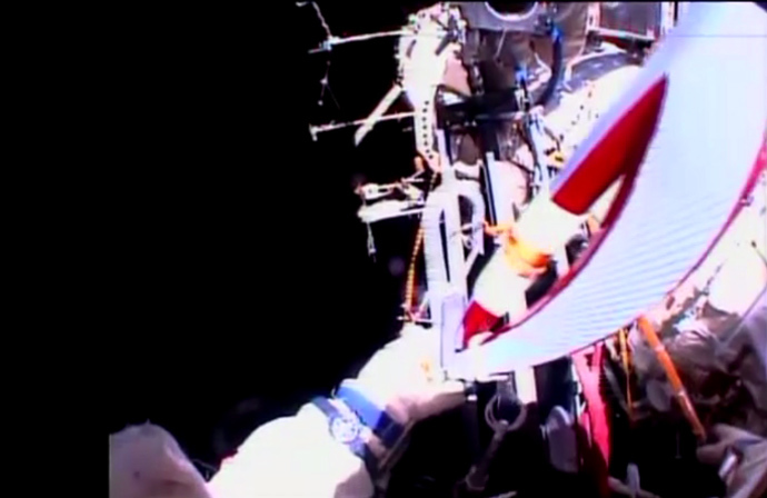 Screenshot from live video (courtesy: Roscosmos)