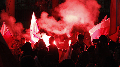Over 270 arrests as Warsaw nationalist march ends in clashes, flares, water cannon