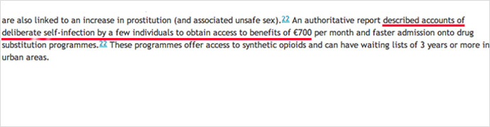 A screenshot of 2011 study published in the Lancet.