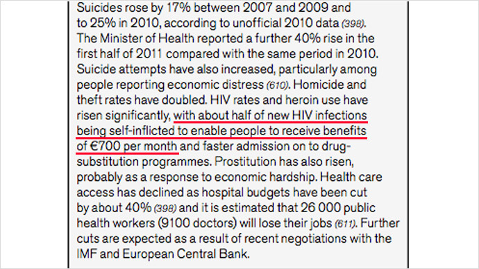 A screenshot from the WHO report âReview of Social Determinants and the Health Divide in the WHO European Regionâ