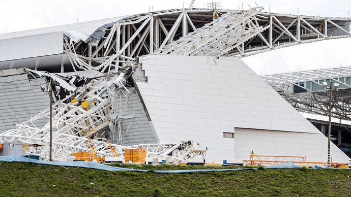 FIFA 'extremely Shocked' As Crane Collapses At Brazilian World Cup 2014 ...