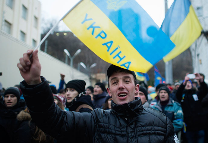 Supporters of Ukraine's European integration in a detention center in Kiev, where they are being held for involvement in disorders on December 4, 2013. (RIA Novosti / Iliya Pitalev)
