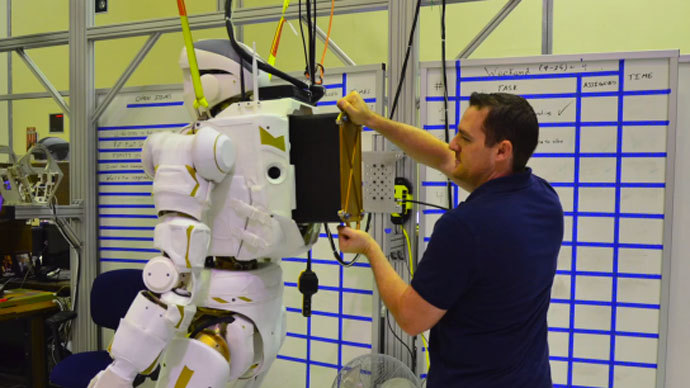 modern 6 foot robot nasa