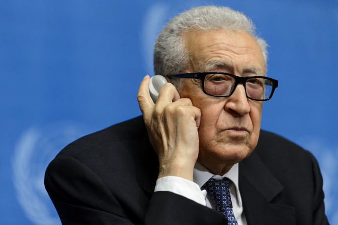 UN and Arab League mediator Lakhdar Brahimi.(AFP Photo / Fabrice Coffrini)