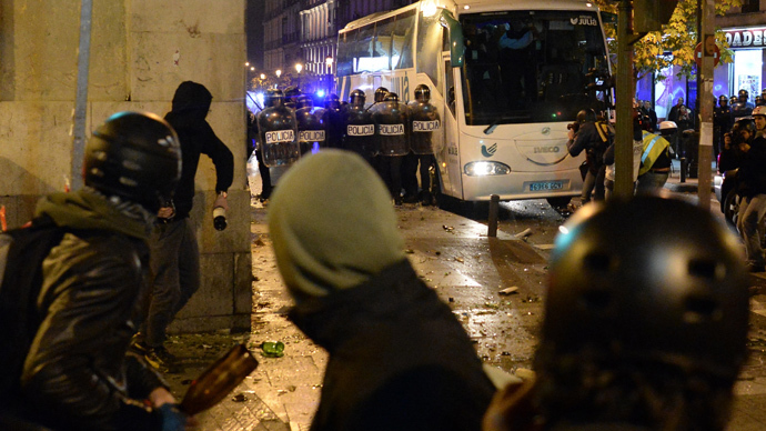 Clashes in Madrid as demonstrators rally against anti-protest bill (VIDEOS, PHOTOS)