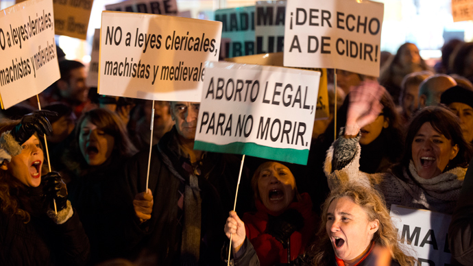 ​Spain pushes for harsh law on abortions, sparking outrage