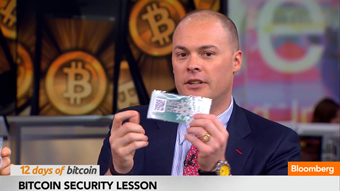 Bloomberg anchor displays bitcoin on TV, immediately gets robbed by viewer