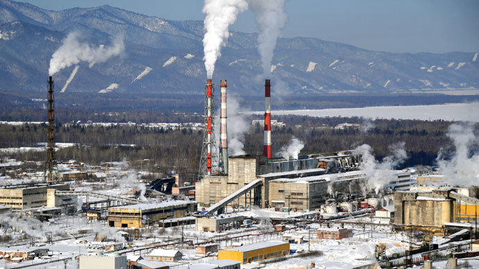 A view of the Baikal Pulp and Paper Mill (BPPM) in the Irkutsk Region.(RIA Novosti / Alexey Kudenko)