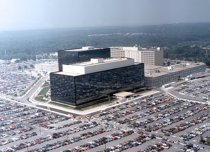 An undated aerial handout photo shows the National Security Agency (NSA) headquarters building in Fort Meade, Maryland. (Reuters / NSA)