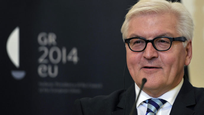 German Foreign Minister Frank-Walter Steinmeier.(AFP Photo / Louisa Gouliamaki)